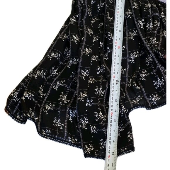 Cinq A Sept Dress 2 Patchwork Floral Sleeveless Assymetric Fairycore Boho Lined - Picture 7 of 16